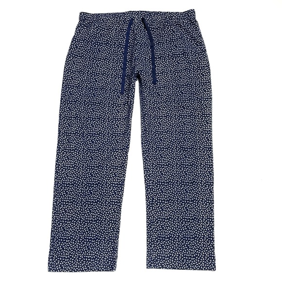 Nautica Women's XL Lounge Pajama Pants Bottoms Blue Geometric Pattern - Picture 1 of 7
